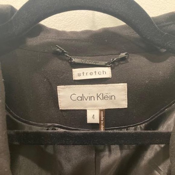 Calvin Klein stretch black blazer, size 4 - Picture 2 of 2